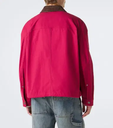 Loewe Suede-trimmed cotton canvas jacket | Thumbnail 6 Loewe Suede-trimmed cotton canvas jacket | Thumbnail 6