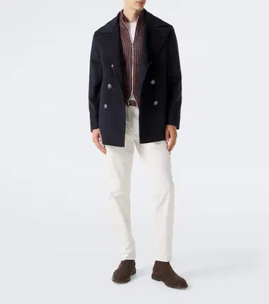 Brunello Cucinelli Virgin wool peacoat | Thumbnail 4 Brunello Cucinelli Virgin wool peacoat | Thumbnail 4