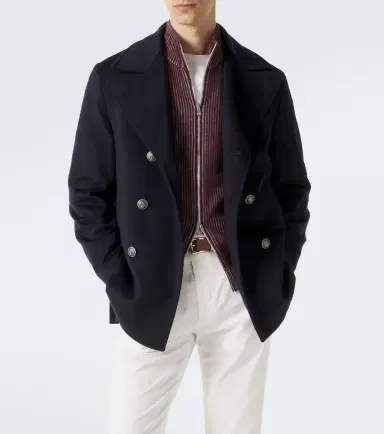Brunello Cucinelli Virgin wool peacoat | Thumbnail 6 Brunello Cucinelli Virgin wool peacoat | Thumbnail 6