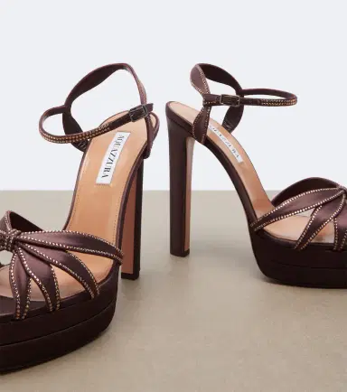 Aquazzura Soulmate Crystal satin platform sandals | Thumbnail 2 Aquazzura Soulmate Crystal satin platform sandals | Thumbnail 2