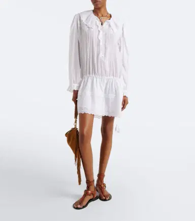 Marant Etoile Lenora embroidered cotton voile minidress | Thumbnail 2 Marant Etoile Lenora embroidered cotton voile minidress | Thumbnail 2