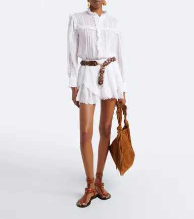 Marant Étoile Lonzie embroidered cotton voile blouse | Thumbnail 5 Marant Étoile Lonzie embroidered cotton voile blouse | Thumbnail 5