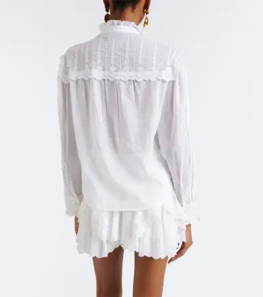 Marant Étoile Lonzie embroidered cotton voile blouse | Thumbnail 6 Marant Étoile Lonzie embroidered cotton voile blouse | Thumbnail 6