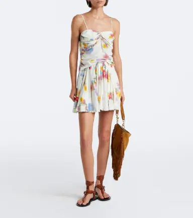 Marant Étoile Livy pleated printed miniskirt | Thumbnail 3 Marant Étoile Livy pleated printed miniskirt | Thumbnail 3