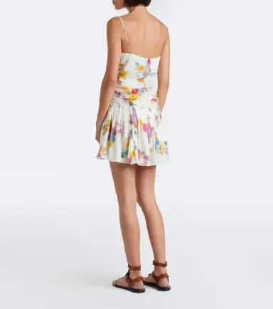 Marant Étoile Livy pleated printed miniskirt | Thumbnail 4 Marant Étoile Livy pleated printed miniskirt | Thumbnail 4