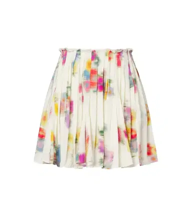 Marant Étoile Livy pleated printed miniskirt | Thumbnail 1 Marant Étoile Livy pleated printed miniskirt | Thumbnail 1