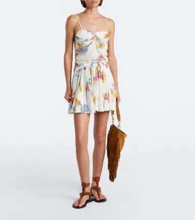 Marant Étoile Floral gathered satin top | Thumbnail 6 Marant Étoile Floral gathered satin top | Thumbnail 6