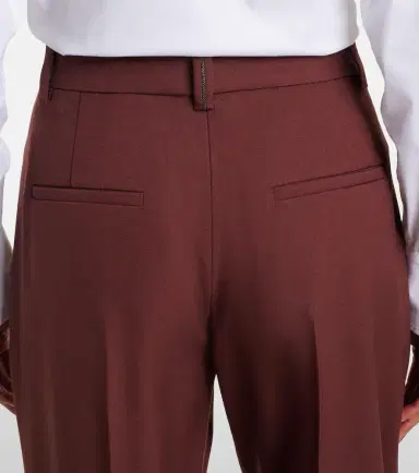 Brunello Cucinelli Monili virgin wool straight pants | Thumbnail 4 Brunello Cucinelli Monili virgin wool straight pants | Thumbnail 4