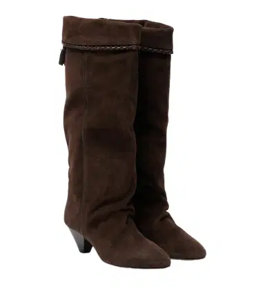 Isabel Marant Elita draped suede knee-high boots | Thumbnail 1 Isabel Marant Elita draped suede knee-high boots | Thumbnail 1