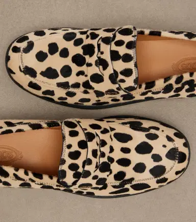 Tod's Gommino leopard-print calf hair loafers | Thumbnail 4 Tod's Gommino leopard-print calf hair loafers | Thumbnail 4