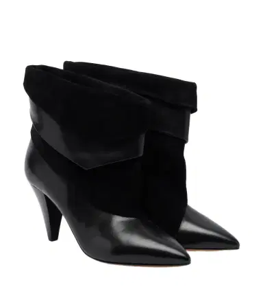 Isabel Marant Lyone leather and suede ankle boots | Thumbnail 1 Isabel Marant Lyone leather and suede ankle boots | Thumbnail 1