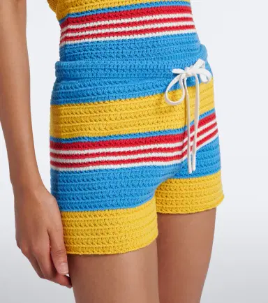 Posse Tammy striped cotton shorts | Thumbnail 2 Posse Tammy striped cotton shorts | Thumbnail 2