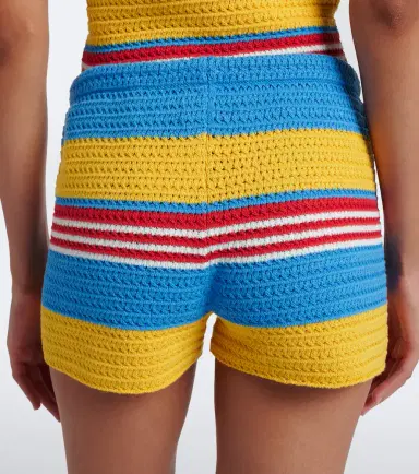 Posse Tammy striped cotton shorts | Thumbnail 3 Posse Tammy striped cotton shorts | Thumbnail 3