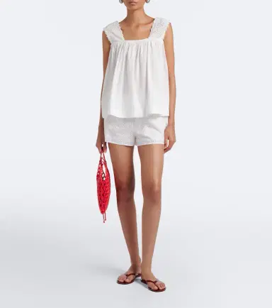 Posse Harriet embroidered cotton poplin top | Thumbnail 2 Posse Harriet embroidered cotton poplin top | Thumbnail 2