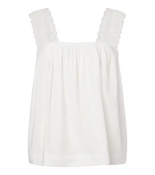 Harriet embroidered cotton poplin top Harriet embroidered cotton poplin top
