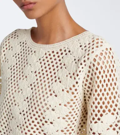 Posse Saskia cropped crochet cotton top | Thumbnail 3 Posse Saskia cropped crochet cotton top | Thumbnail 3