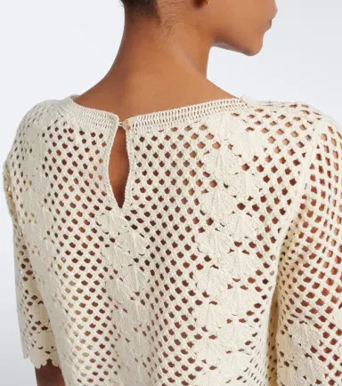 Posse Saskia cropped crochet cotton top | Thumbnail 4 Posse Saskia cropped crochet cotton top | Thumbnail 4