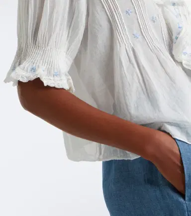 Doen Dôen Hettie floral ruffled cotton top | Thumbnail 3 Doen Dôen Hettie floral ruffled cotton top | Thumbnail 3