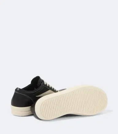 Rick Owens Vintage suede-trimmed leather sneakers | Thumbnail 5 Rick Owens Vintage suede-trimmed leather sneakers | Thumbnail 5