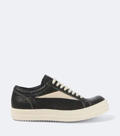 Rick Owens Vintage suede-trimmed leather sneakers | Thumbnail 6 Rick Owens Vintage suede-trimmed leather sneakers | Thumbnail 6