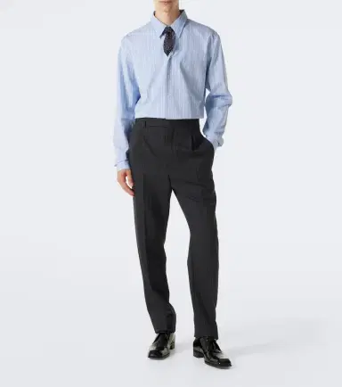 Saint Laurent Striped cotton poplin shirt | Thumbnail 4 Saint Laurent Striped cotton poplin shirt | Thumbnail 4