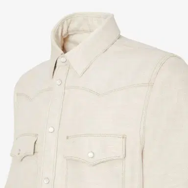 Fendi Long-sleeved Selleria denim shirt made from an organic | Thumbnail 3 Fendi Long-sleeved Selleria denim shirt made from an organic | Thumbnail 3