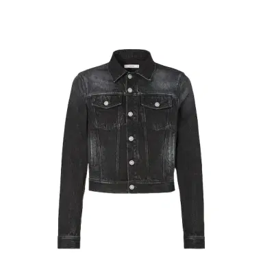 Fendi Short jacket made of black organic cotton denim, a classic | Thumbnail 1 Fendi Short jacket made of black organic cotton denim, a classic | Thumbnail 1