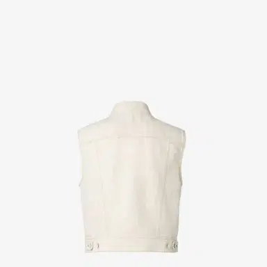 Fendi Short Selleria denim gilet in an organic cotton and linen | Thumbnail 2 Fendi Short Selleria denim gilet in an organic cotton and linen | Thumbnail 2