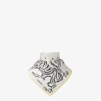 Fendi Square foulard with an archive Tiger motif printed with | Thumbnail 3 Fendi Square foulard with an archive Tiger motif printed with | Thumbnail 3