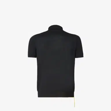 Fendi Short-sleeved polo shirt customised with contrasting yellow | Thumbnail 2 Fendi Short-sleeved polo shirt customised with contrasting yellow | Thumbnail 2