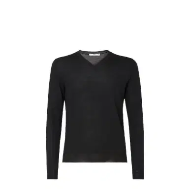 Fendi Slim-fit long-sleeved jumper with a V-neck, customised | Thumbnail 1 Fendi Slim-fit long-sleeved jumper with a V-neck, customised | Thumbnail 1