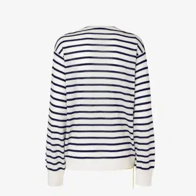 Fendi Nautical-inspired jumper with a deep V-neck and wide | Thumbnail 2 Fendi Nautical-inspired jumper with a deep V-neck and wide | Thumbnail 2