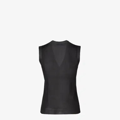 Fendi V-neck, sleeveless fitted top | Thumbnail 2 Fendi V-neck, sleeveless fitted top | Thumbnail 2