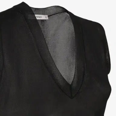 Fendi V-neck, sleeveless fitted top | Thumbnail 3 Fendi V-neck, sleeveless fitted top | Thumbnail 3