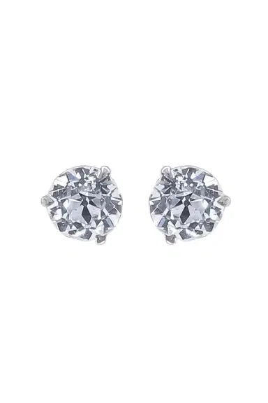 WITH LOVE TRAVEL Lab-Grown Diamond Martini Prong Stud Earrings - 3ct | Thumbnail 1 WITH LOVE TRAVEL Lab-Grown Diamond Martini Prong Stud Earrings - 3ct | Thumbnail 1
