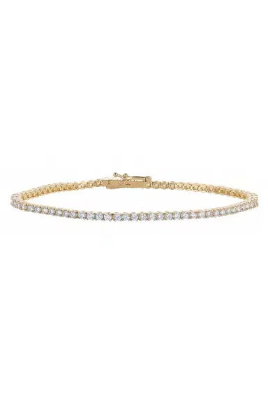 WITH LOVE TRAVEL Lab-Grown Diamond Tennis Bracelet - 2ct | Thumbnail 1 WITH LOVE TRAVEL Lab-Grown Diamond Tennis Bracelet - 2ct | Thumbnail 1