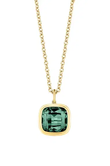 GOSHWARA Tourmanline Cushion Pendant G-One Necklace | Thumbnail 5 GOSHWARA Tourmanline Cushion Pendant G-One Necklace | Thumbnail 5