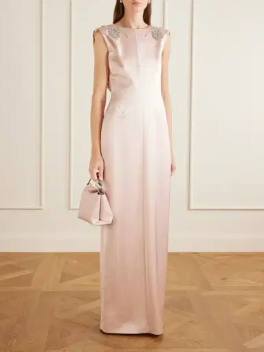 Erdem Embroidered Satin Gown | Thumbnail 2 Erdem Embroidered Satin Gown | Thumbnail 2