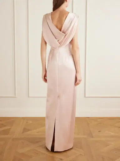 Erdem Embroidered Satin Gown | Thumbnail 3 Erdem Embroidered Satin Gown | Thumbnail 3