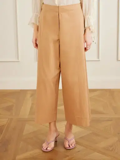Ulla Johnson Sascha Cotton-twill Wide-leg Cropped Pants | Thumbnail 3 Ulla Johnson Sascha Cotton-twill Wide-leg Cropped Pants | Thumbnail 3