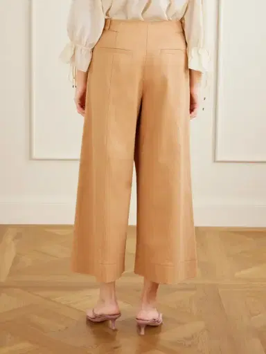 Ulla Johnson Sascha Cotton-twill Wide-leg Cropped Pants | Thumbnail 4 Ulla Johnson Sascha Cotton-twill Wide-leg Cropped Pants | Thumbnail 4