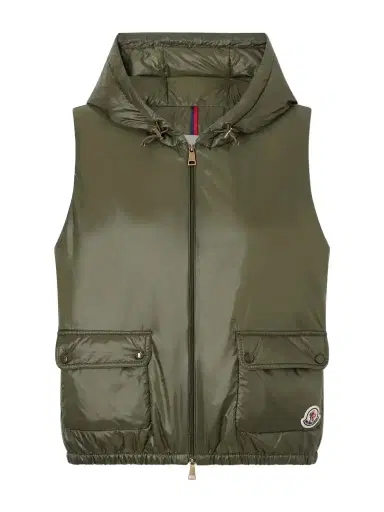 Moncler Lansette Hooded Shell Vest | Thumbnail 1 Moncler Lansette Hooded Shell Vest | Thumbnail 1
