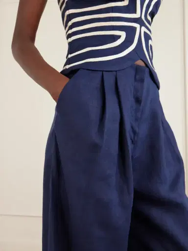 ANDRES OTALORA Ancestra Linen Wide-leg Pants | Thumbnail 4 ANDRES OTALORA Ancestra Linen Wide-leg Pants | Thumbnail 4