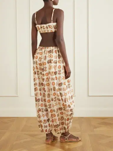 Farm Rio Embellished Printed Cropped Top | Thumbnail 3 Farm Rio Embellished Printed Cropped Top | Thumbnail 3