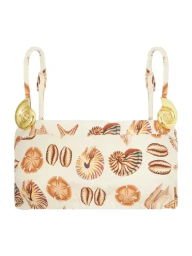 Farm Rio Embellished Printed Cropped Top | Thumbnail 1 Farm Rio Embellished Printed Cropped Top | Thumbnail 1