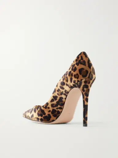 Gianvito Rossi Gianvito 105 Leopard-print Velvet Pumps | Thumbnail 3 Gianvito Rossi Gianvito 105 Leopard-print Velvet Pumps | Thumbnail 3