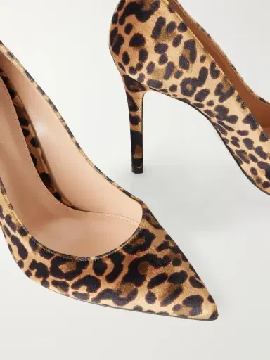Gianvito Rossi Gianvito 105 Leopard-print Velvet Pumps | Thumbnail 5 Gianvito Rossi Gianvito 105 Leopard-print Velvet Pumps | Thumbnail 5