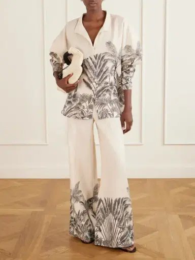 ANDRES OTALORA Cielos Lejanos Printed Linen Shirt | Thumbnail 2 ANDRES OTALORA Cielos Lejanos Printed Linen Shirt | Thumbnail 2