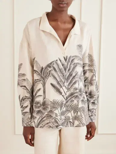 ANDRES OTALORA Cielos Lejanos Printed Linen Shirt | Thumbnail 3 ANDRES OTALORA Cielos Lejanos Printed Linen Shirt | Thumbnail 3