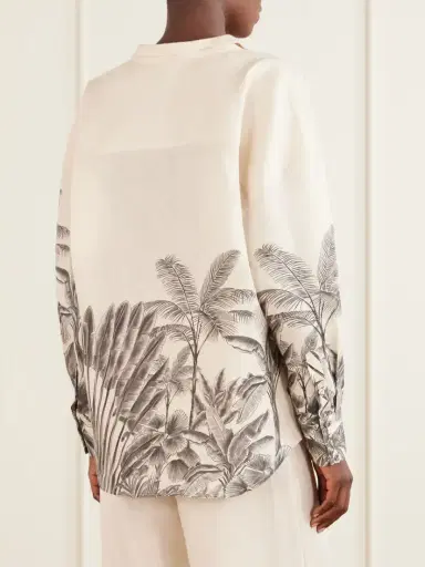 ANDRES OTALORA Cielos Lejanos Printed Linen Shirt | Thumbnail 4 ANDRES OTALORA Cielos Lejanos Printed Linen Shirt | Thumbnail 4